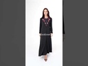Velvet beaded collar two piece Abaya 