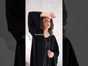Elegant Black Beaded Abaya