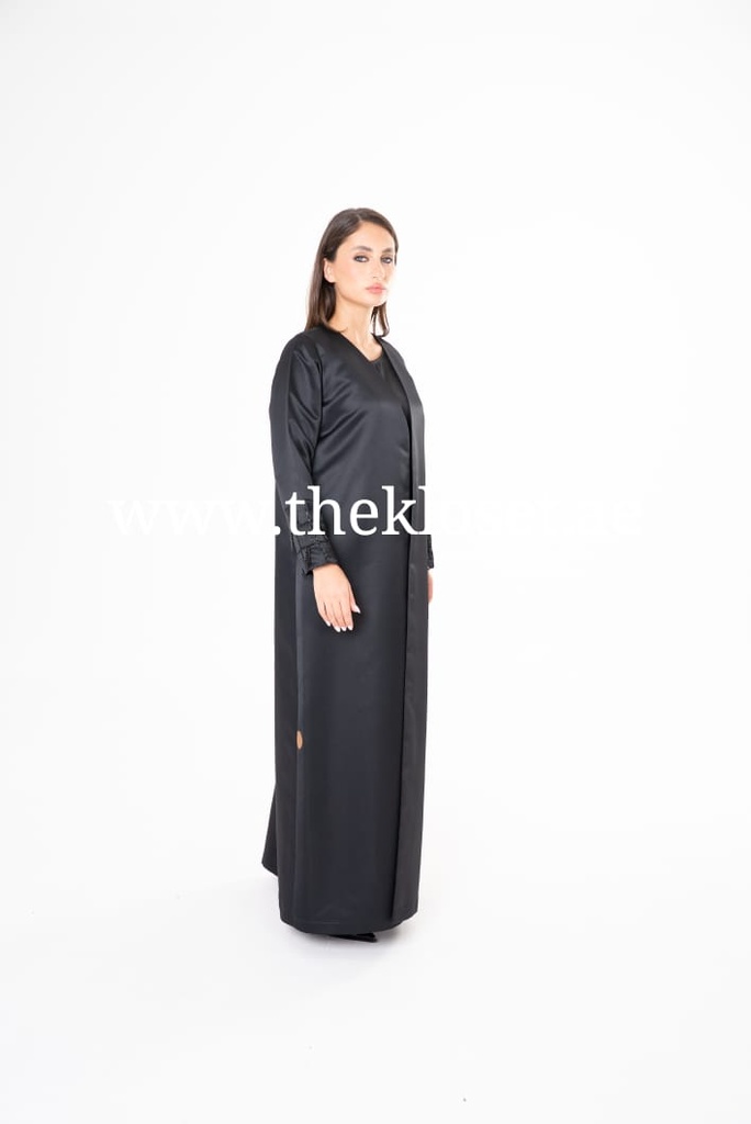 Beaded Sleeve Elegance Abaya