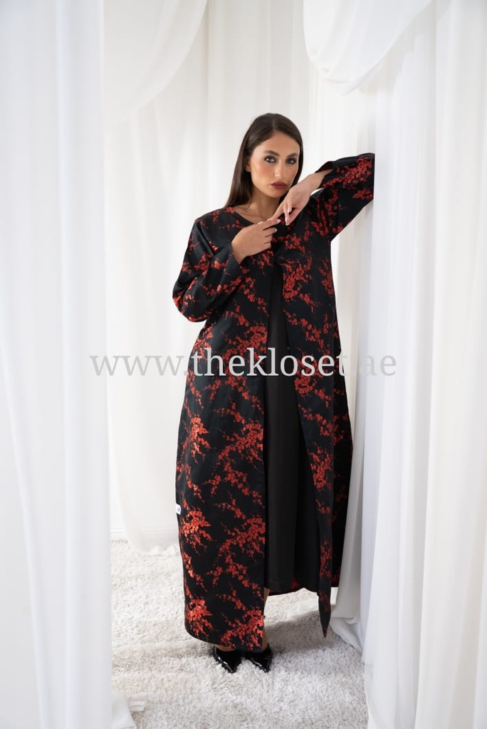 Elegant Hand Made Floral Abaya