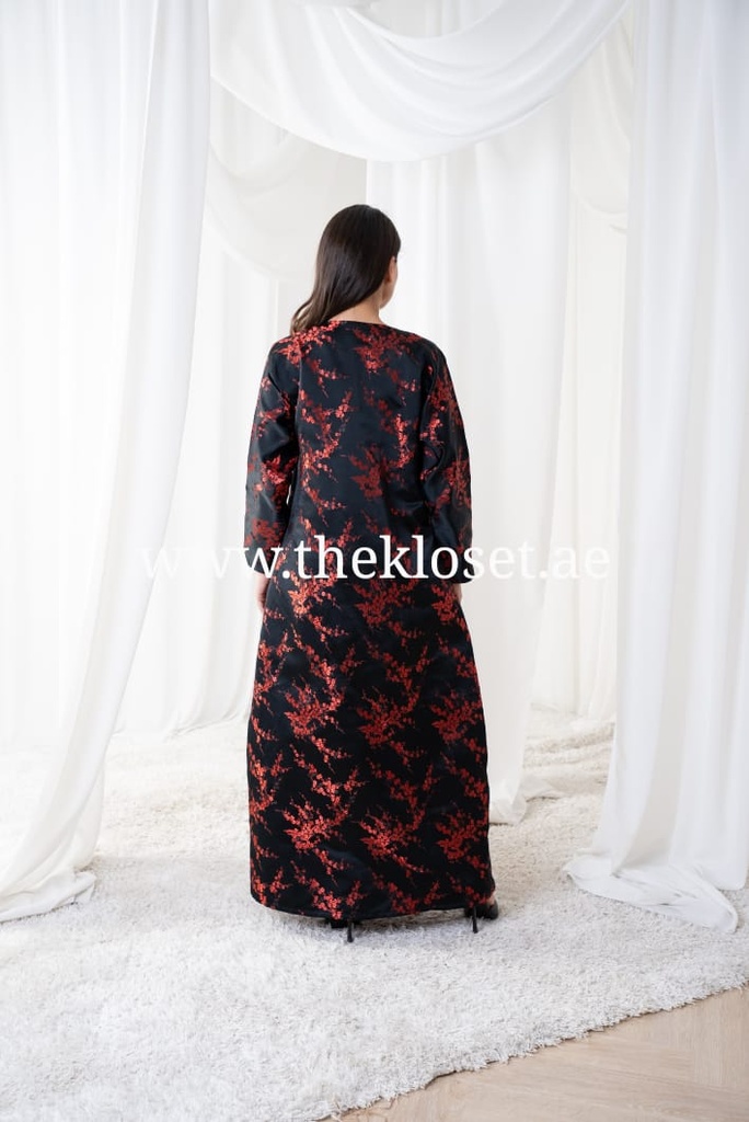 Elegant Hand Made Floral Abaya