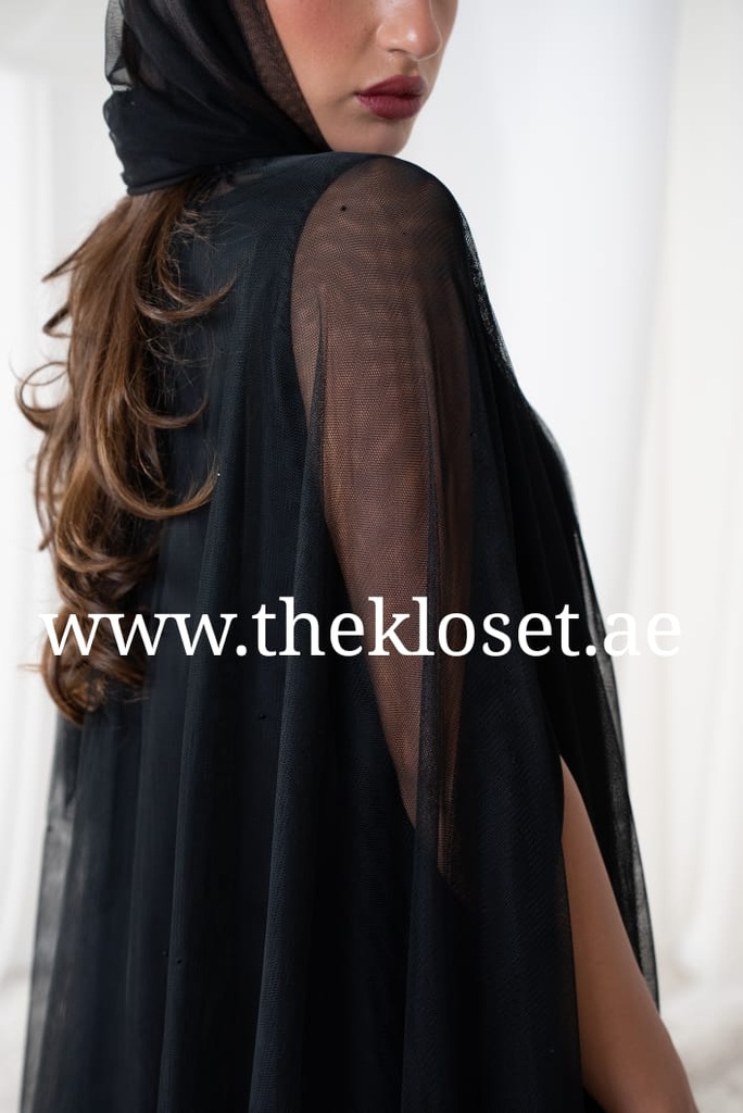 Wedding Crystal Lace Abaya