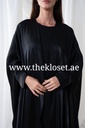 Black Abaya With Long Sleeves Inner 