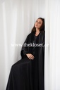 Black Abaya With Long Sleeves Inner 