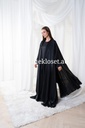 Black Abaya With Long Sleeves Inner 