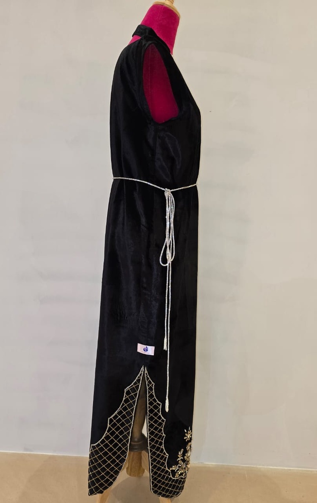 Luxury Embellished Velvet Dress