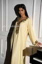 Chic Yellow Dress With Embroidery Bead 