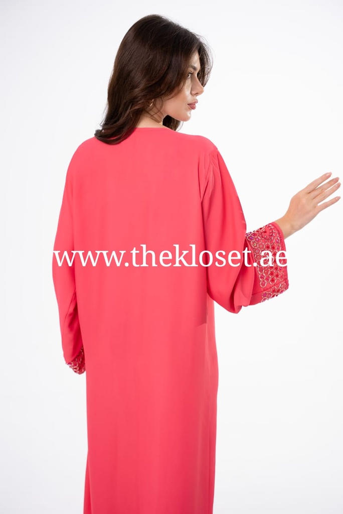 Barbie Pink Embroidered Beads Dress