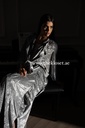 Metallic Effect Velvet Abaya