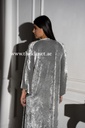 Metallic Effect Velvet Abaya