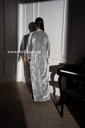 Metallic Effect Velvet Abaya