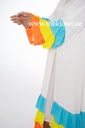 Layered Colorful Ruffles Dress  