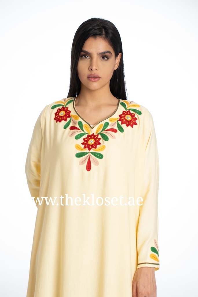 Chic Dress Colorful Embroidery