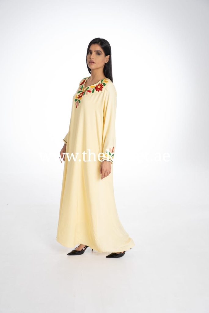 Chic Dress Colorful Embroidery