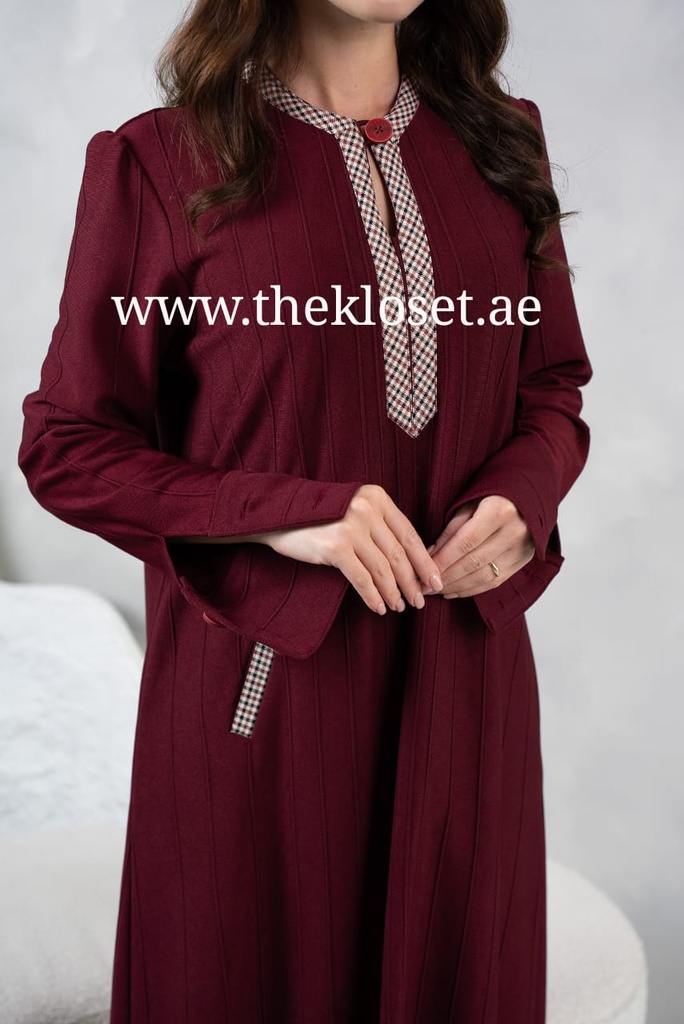 Fashionable Maroon Long Dress