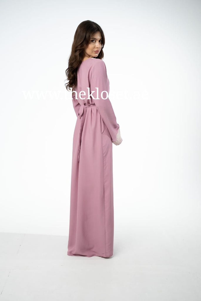 Stylish Dress With Floral Embroidery & Sequins