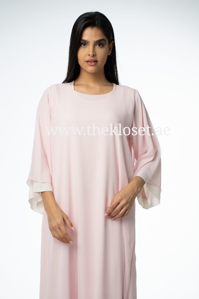 Chic Double-Layered Silk Chiffon Dress 