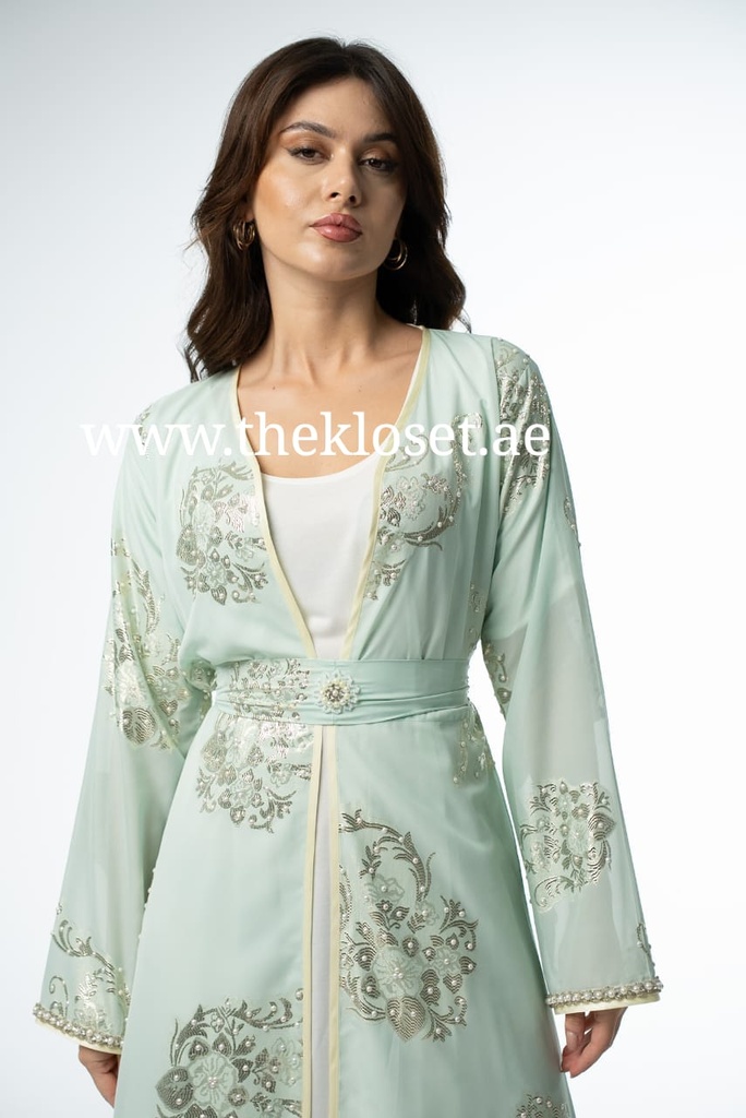 Elegant beaded two-piece Dress