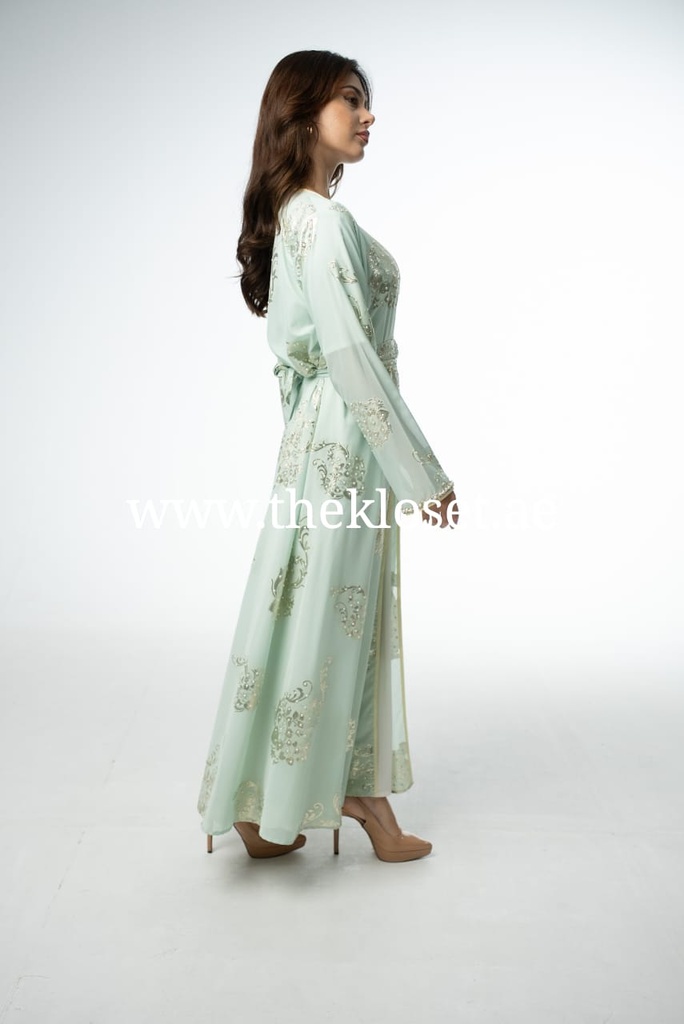 Elegant beaded two-piece Dress