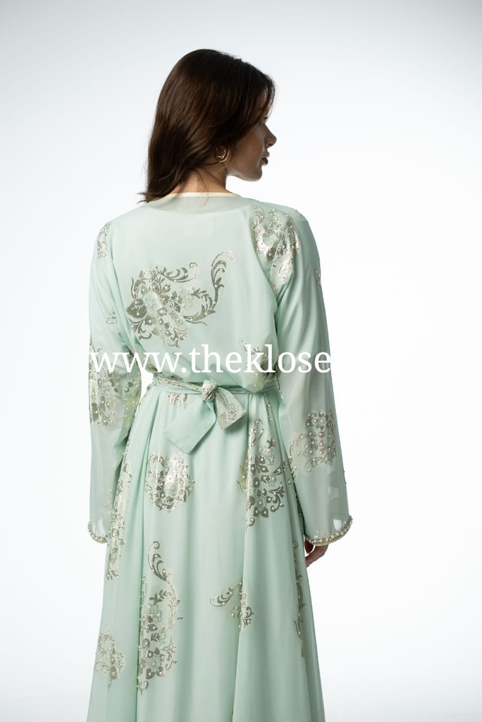 Elegant beaded two-piece Dress