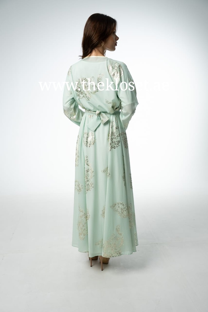 Elegant beaded two-piece Dress