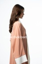 Peach embroidery Abaya