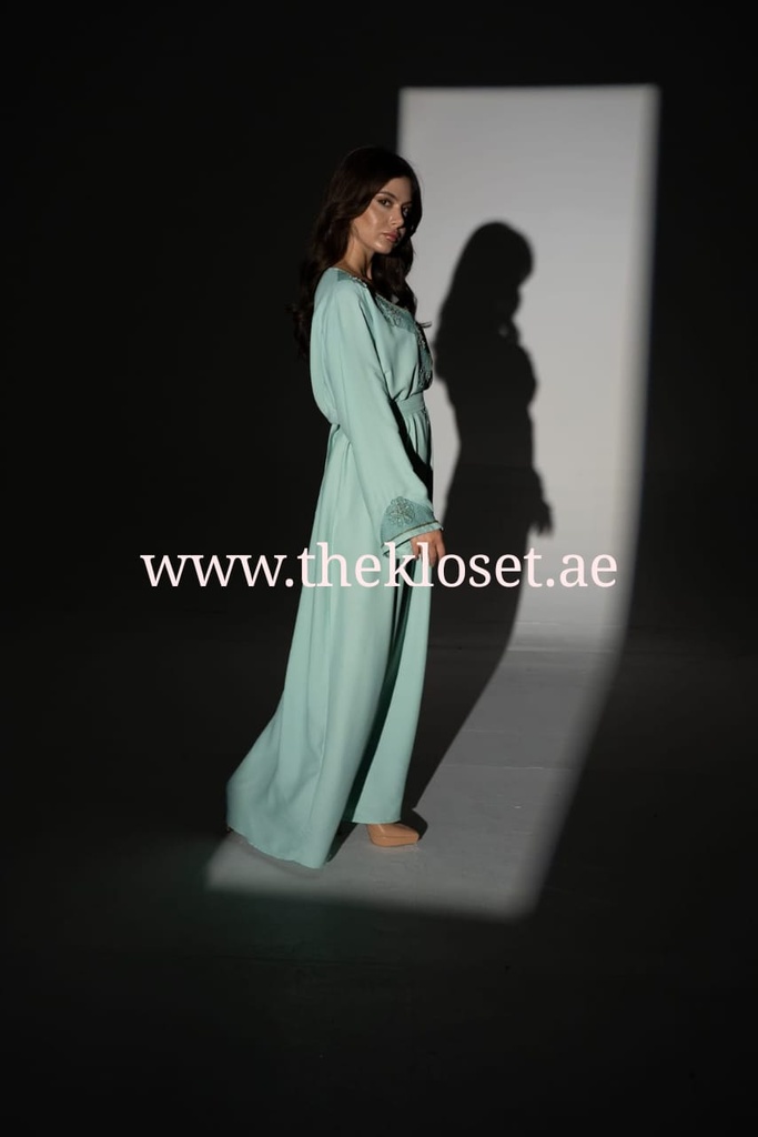 Blue Green Fashion Dress