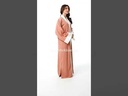 Peach embroidery Abaya