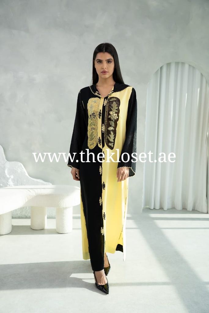 Traditional jalabiya with intricate embellishments