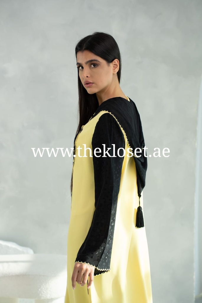 Traditional jalabiya with intricate embellishments