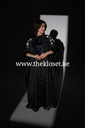 Floral Two Piece Silk & Chiffon Abaya