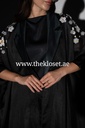 Floral Two Piece Silk & Chiffon Abaya