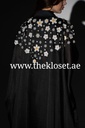 Floral Two Piece Silk & Chiffon Abaya