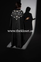 Floral Two Piece Silk & Chiffon Abaya