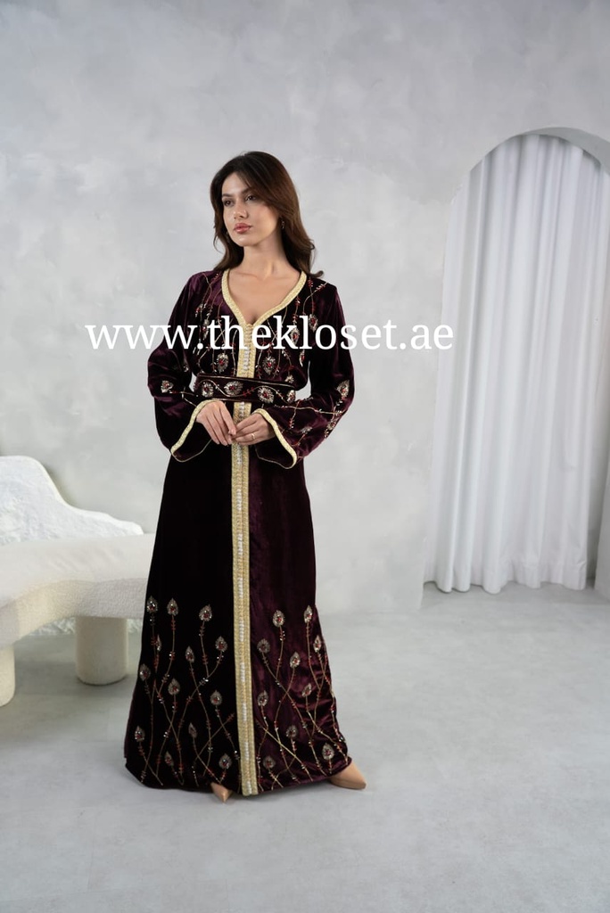 Exquisite hand beaded royal dress