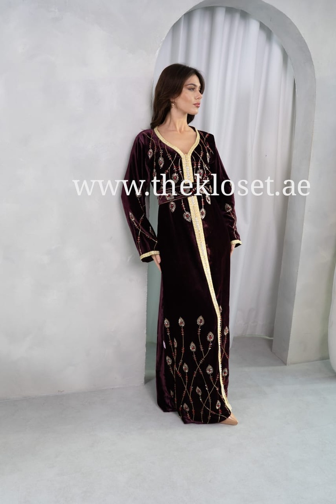 Exquisite hand beaded royal dress