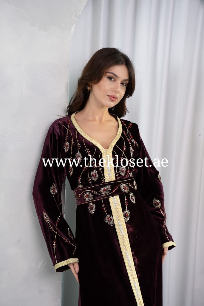 Exquisite hand beaded royal dress