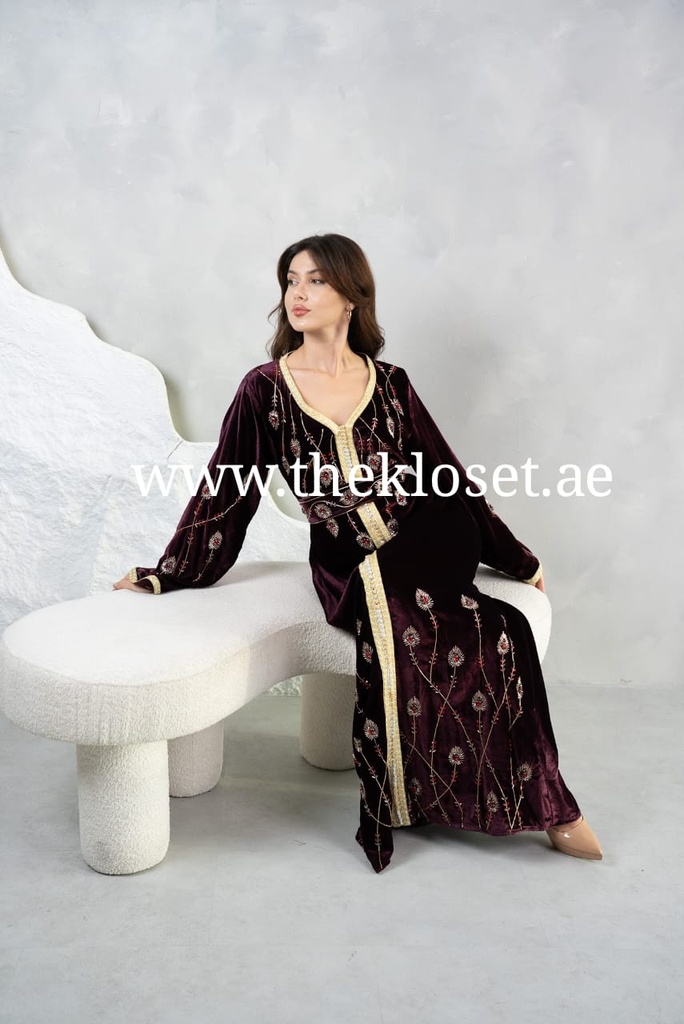 Exquisite hand beaded royal dress