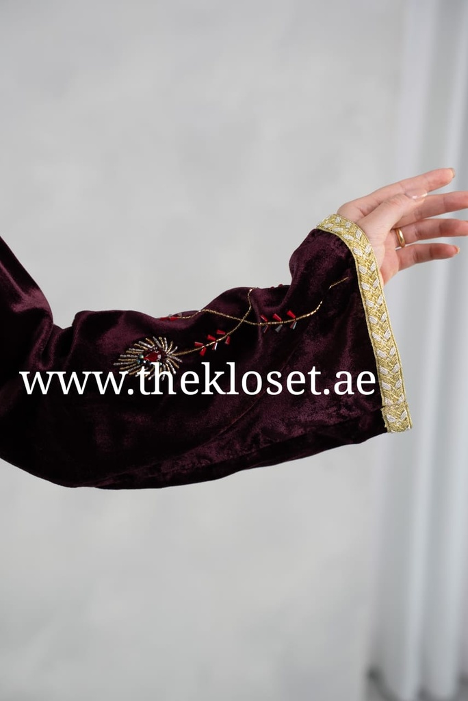 Exquisite hand beaded royal dress