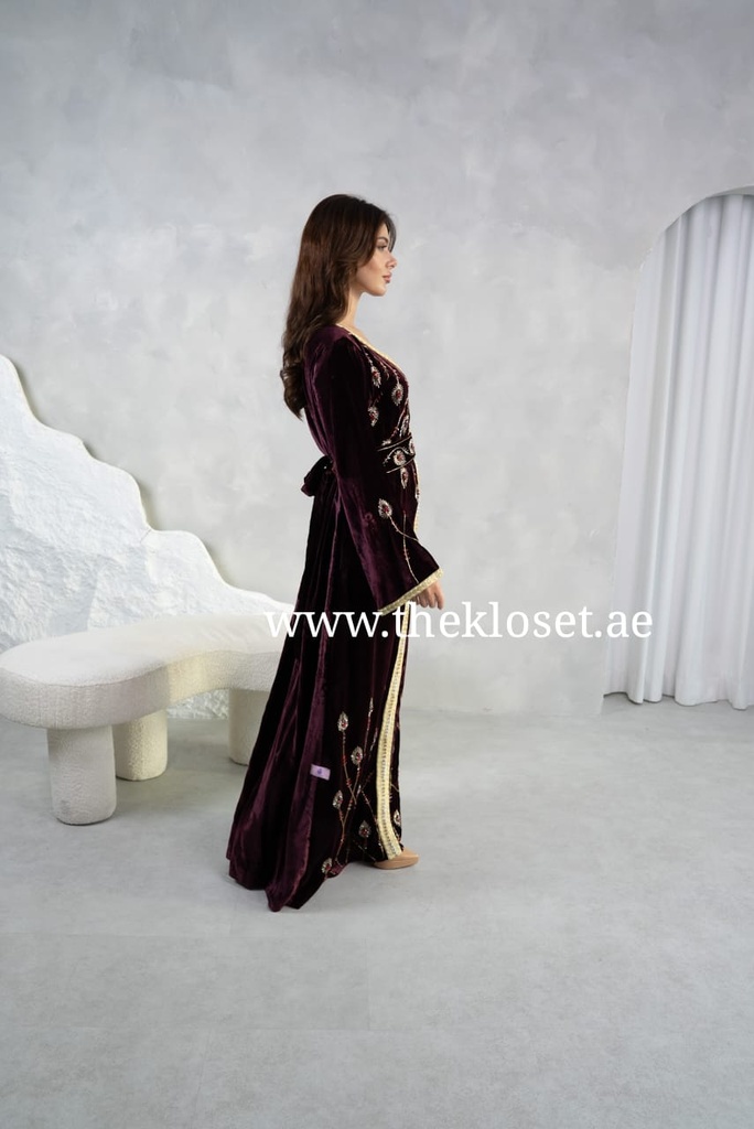 Exquisite hand beaded royal dress