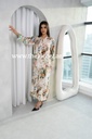  Silk Floral Printed Dress 