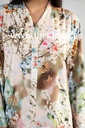  Silk Floral Printed Dress 