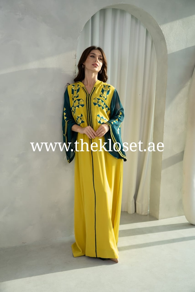 Fashionable Yellow Jalabiya