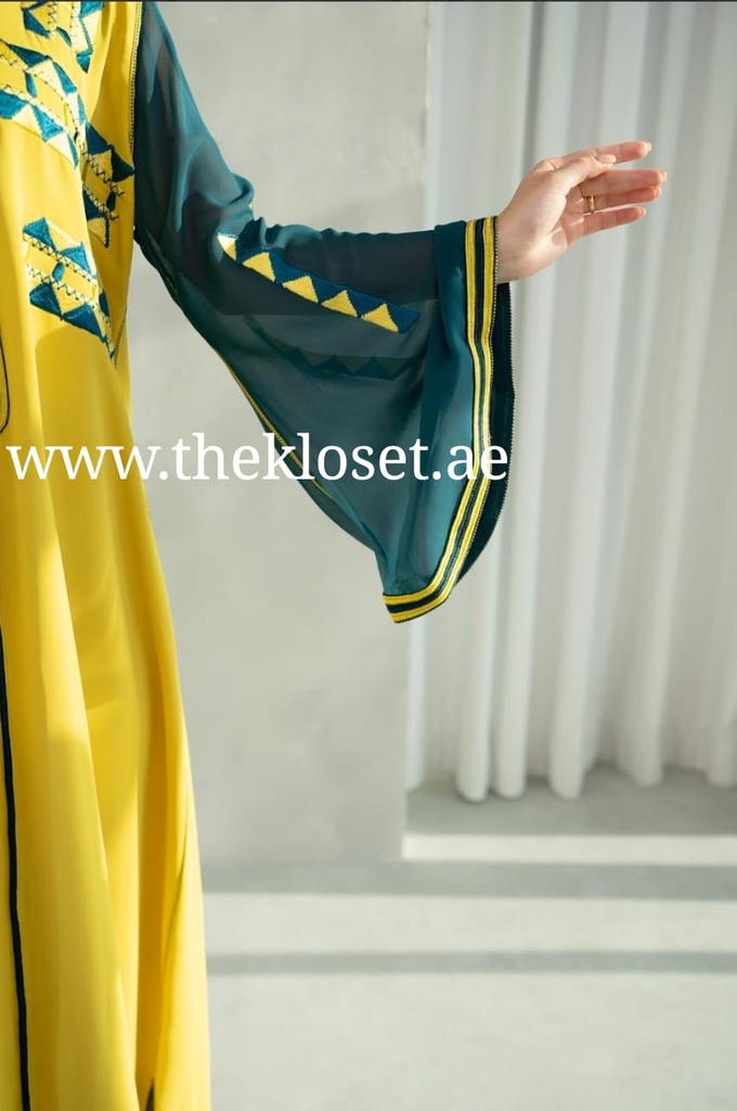 Fashionable Yellow Jalabiya