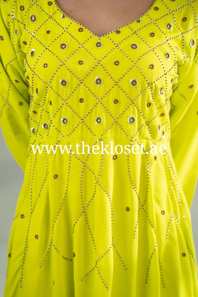 Silky Embroidered Dress