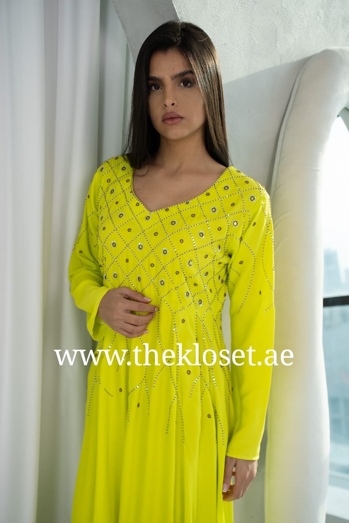 Silky Embroidered Dress