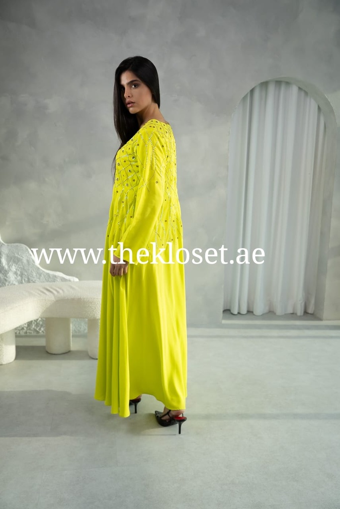 Silky Embroidered Dress