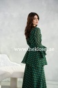 Frilled Green Midi Dress