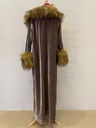 Fur Velvet Coat Abaya