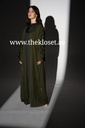 Hand Beaded Fancy Silky Abaya With Shaila